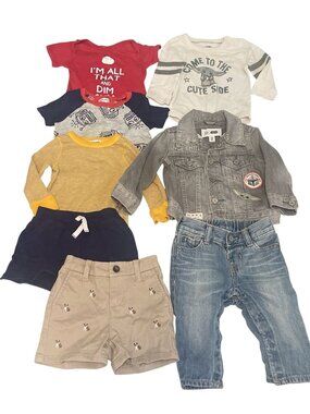 Baby Boy Clothes Lot 6-12M 6-12 Months Bundle Lot K Gap Disney Splendid Grogu Yo